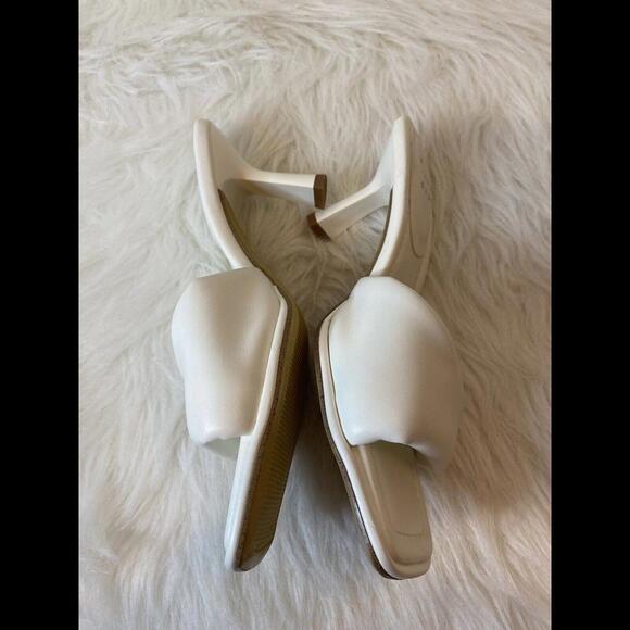 A New Day Target White Square Toe Sz 7 Women’s Pump Wrap Strap Beachy Summery - Picture 7 of 13